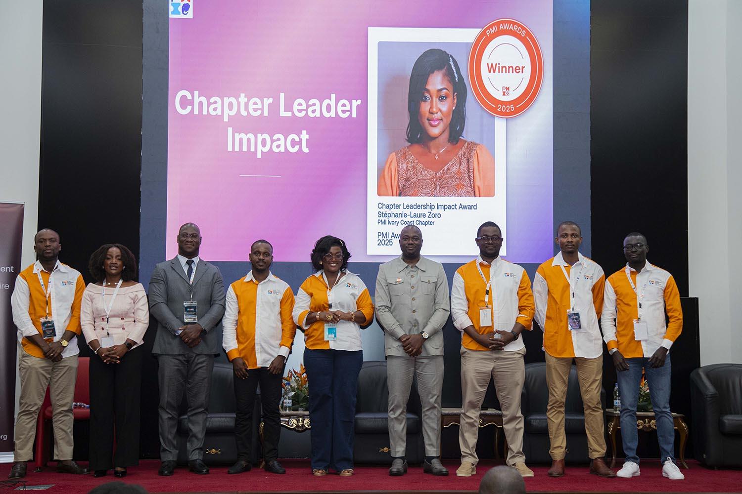 Remise du Chapter Leader Impact Award lors de l’IPMDAY