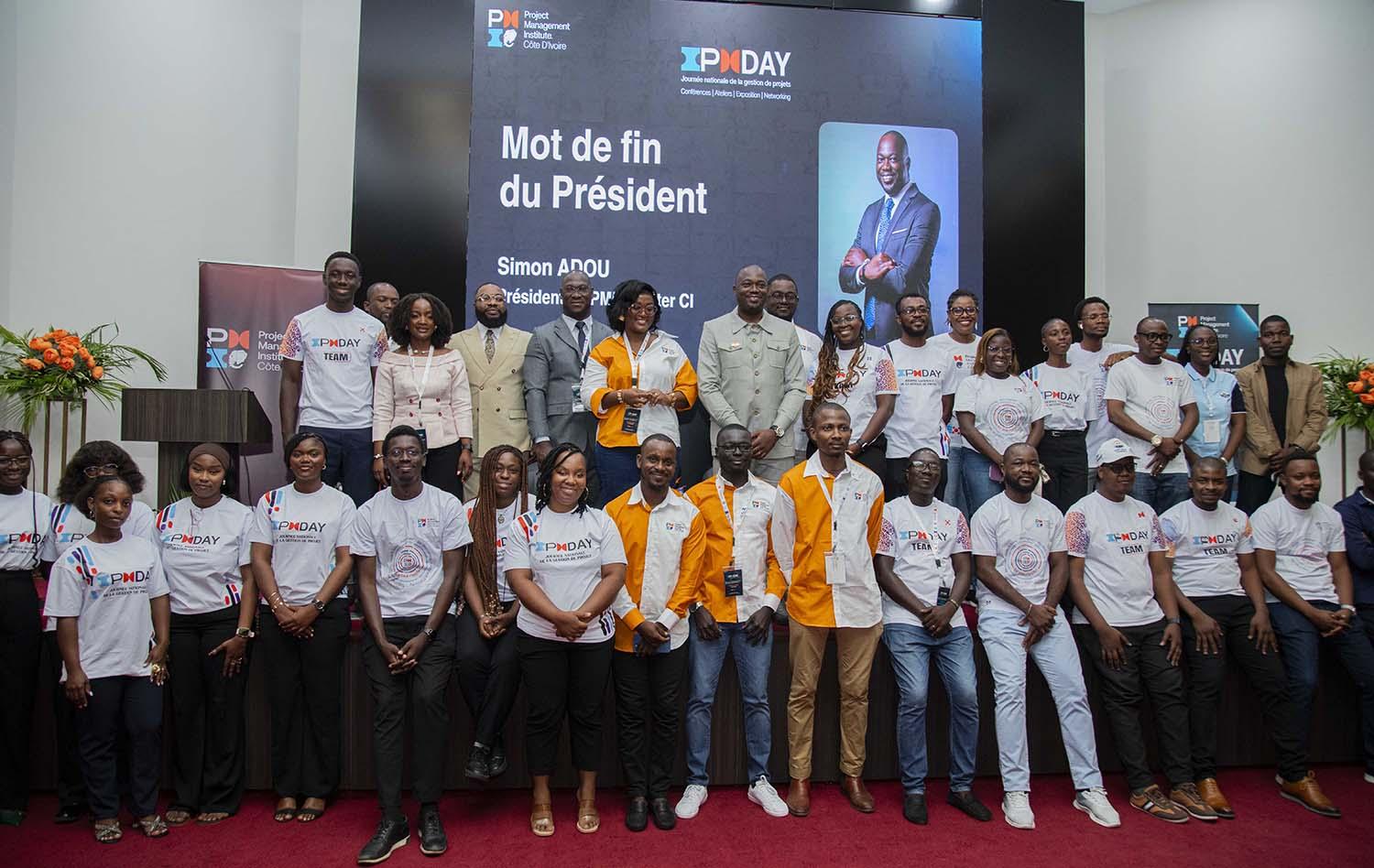 Équipe organisatrice de l’IPMDAY du Chapitre PMI Côte d’Ivoire