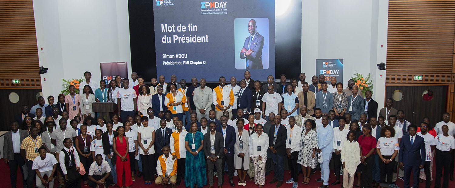 Photo de groupe des participants du chapitre PMI Côte d’Ivoire